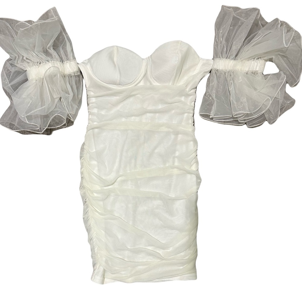 Fashion Nova Cream Dress